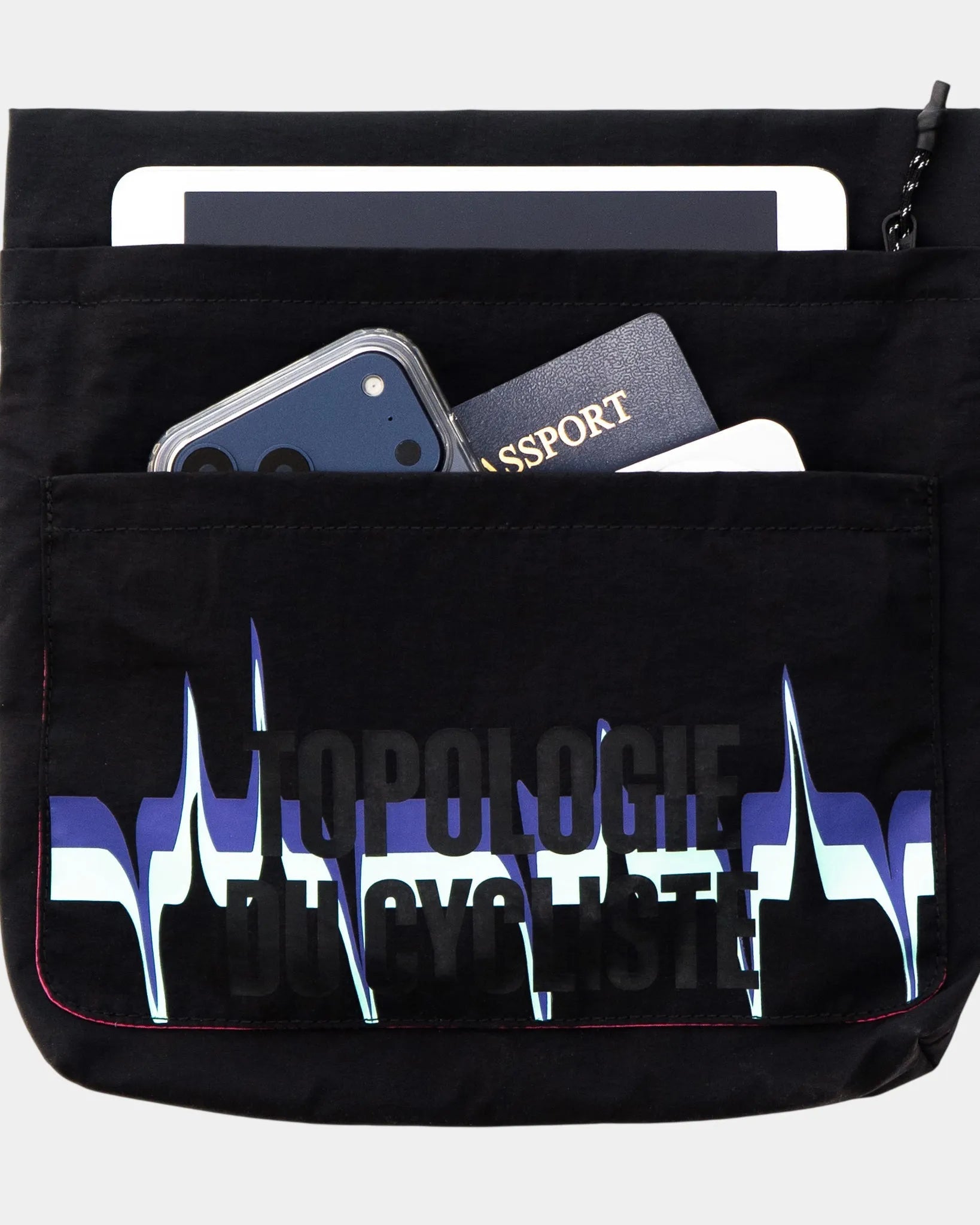 CAFÉ DU CYCLISTE Topologie Medium Musette - Black