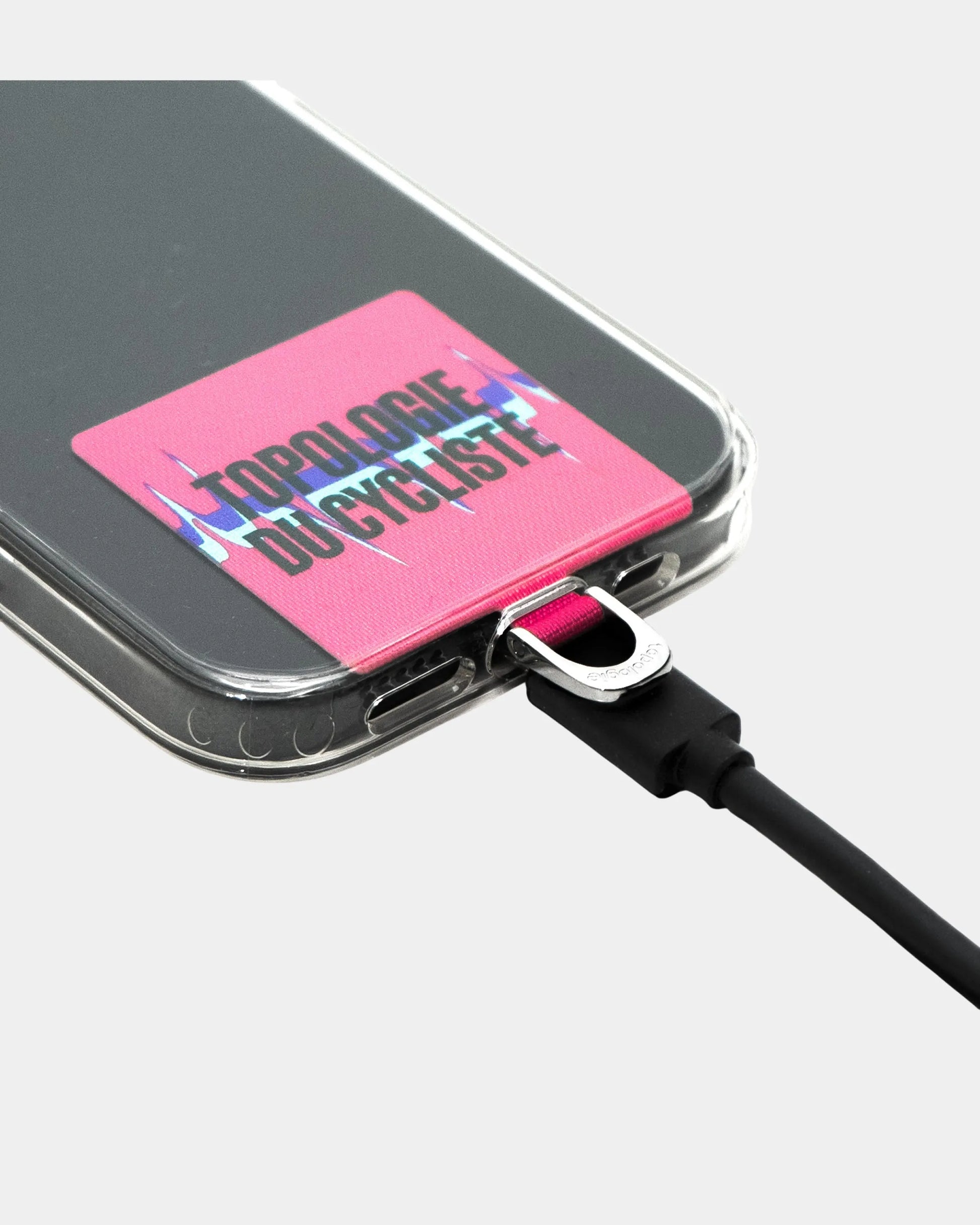 CAFÉ DU CYCLISTE Topologie Phone Strap Adaptor - Fuchsia
