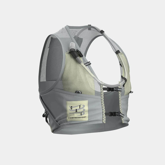 CAFÉ DU CYCLISTE UltRide Evo 8 Hydratation Vest - Gray/Green
