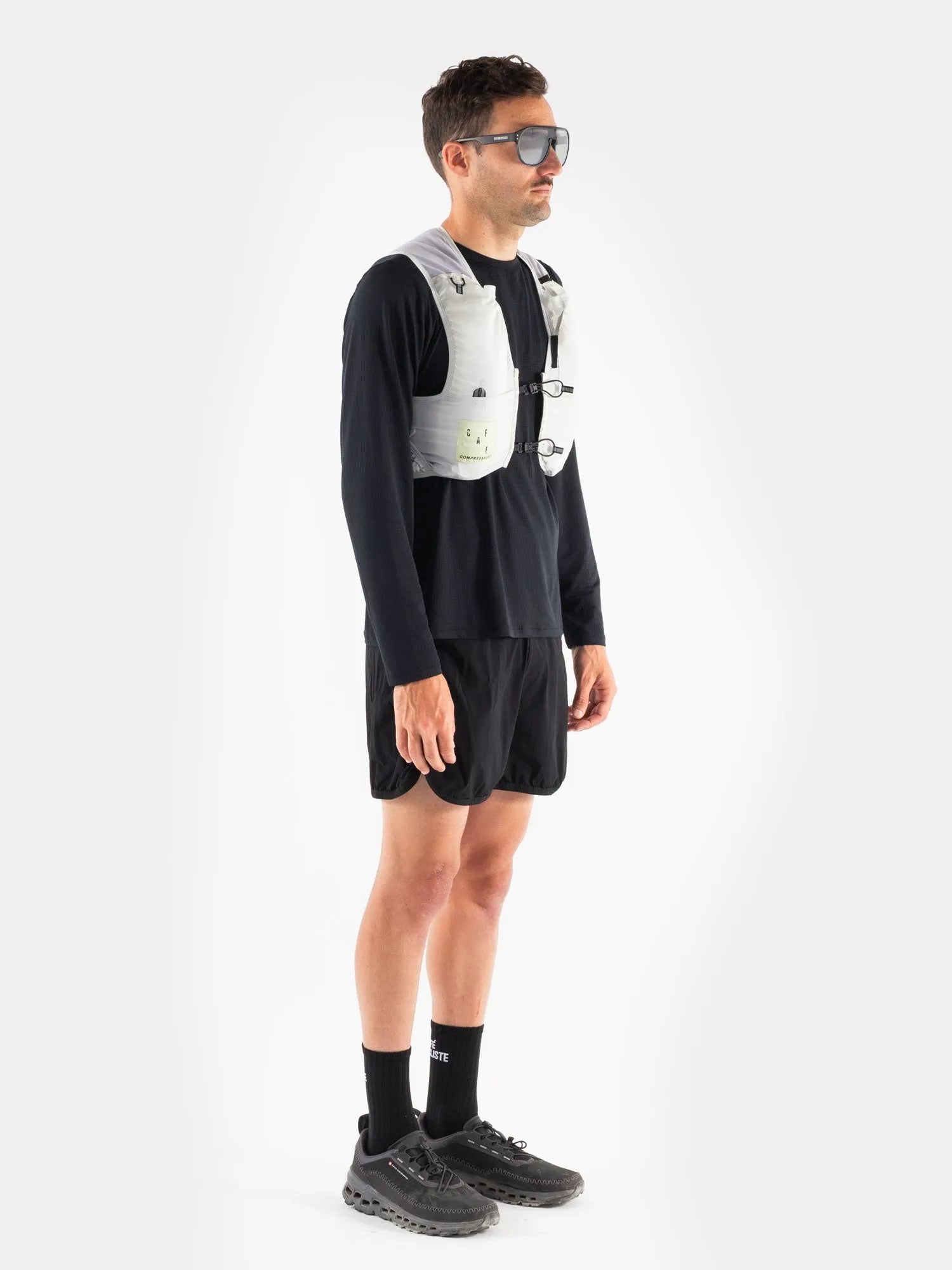 CAFÉ DU CYCLISTE UltRide Evo 8 Hydratation Vest - Gray/Green