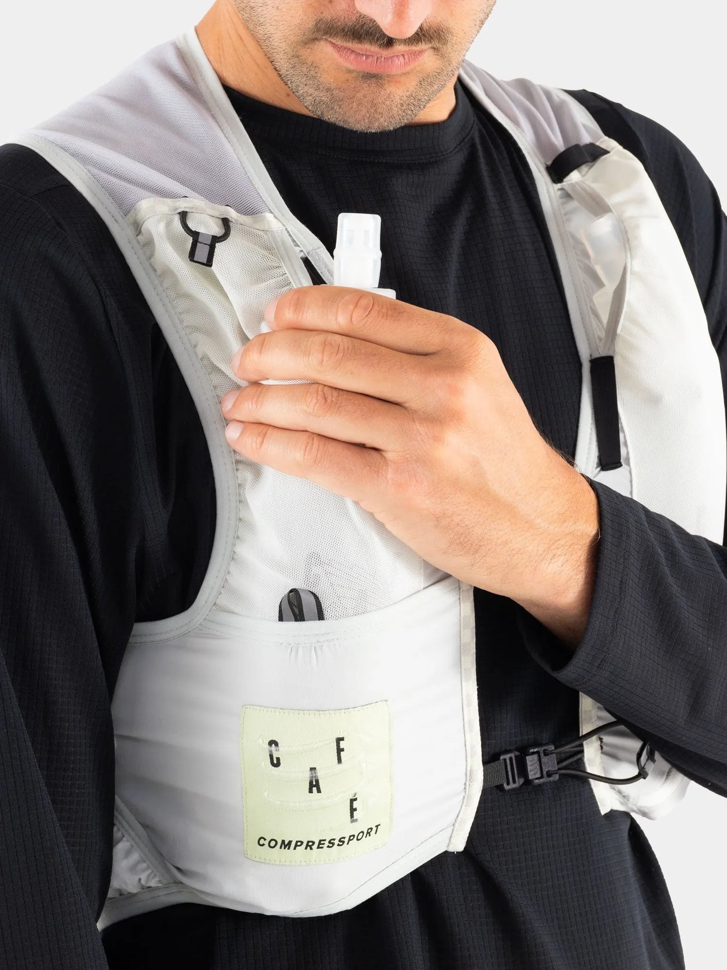 CAFÉ DU CYCLISTE UltRide Evo 8 Hydratation Vest - Gray/Green