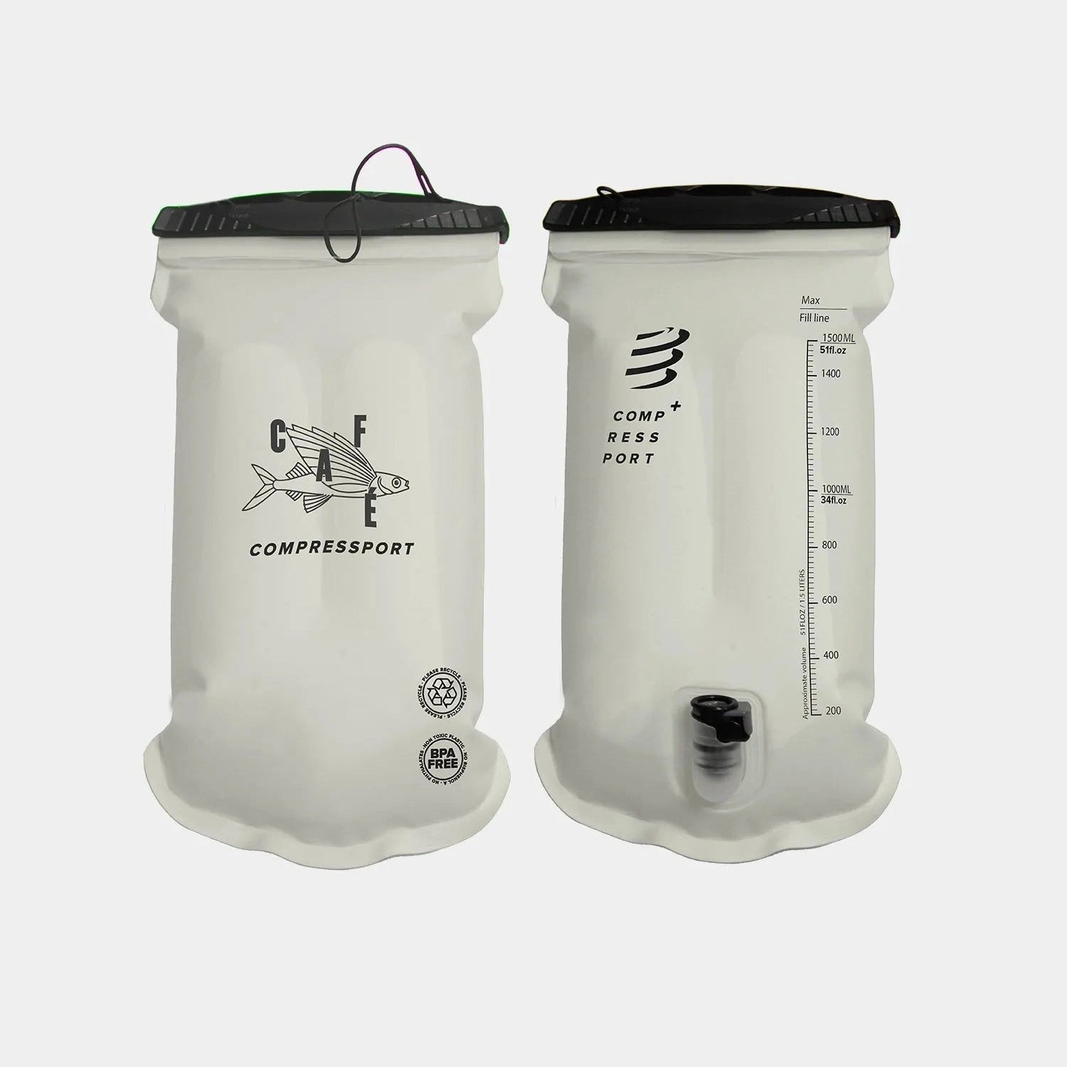 CAFÉ DU CYCLISTE UltRide Evo 8 Hydratation Vest - Gray/Green