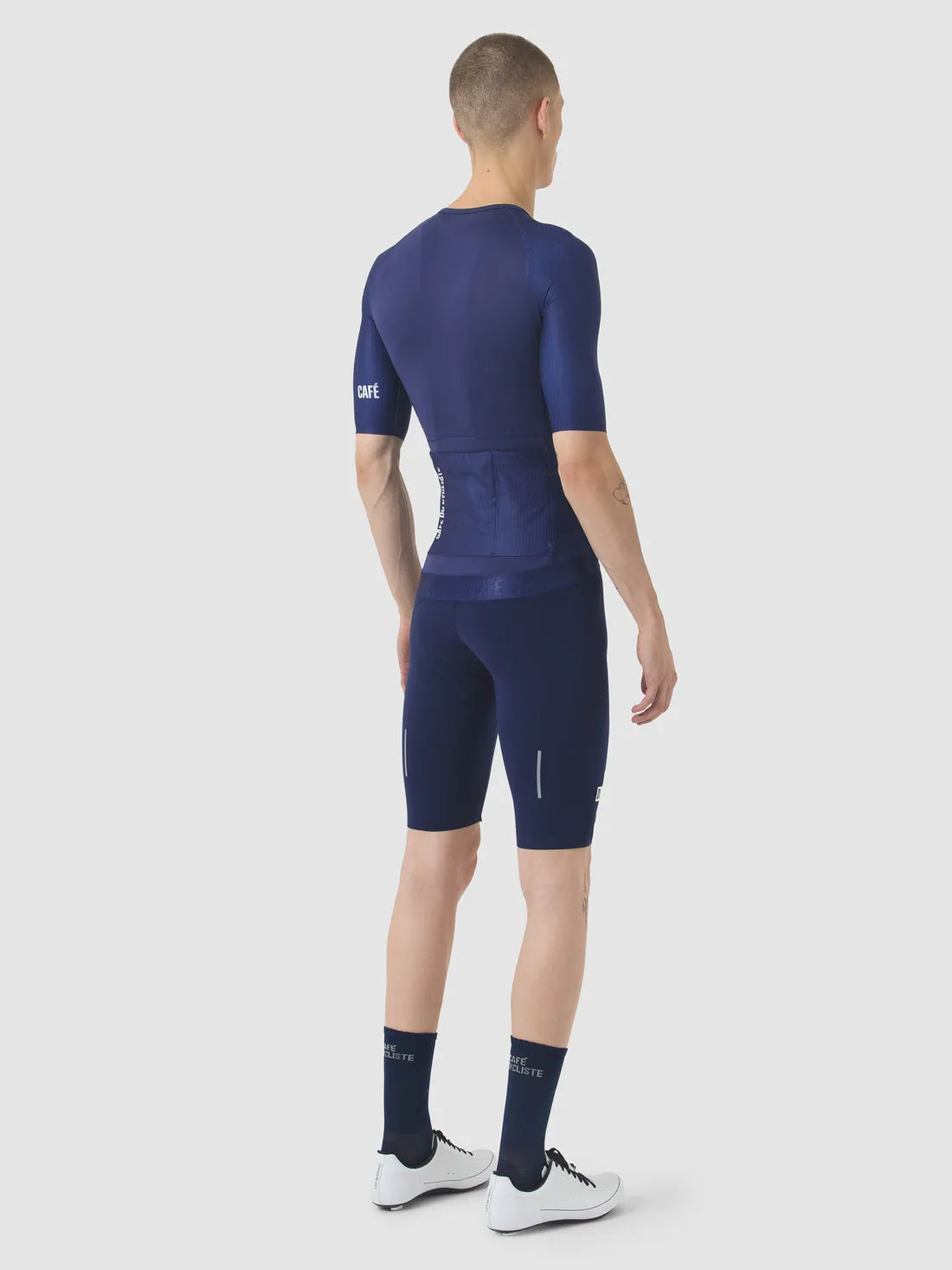 CAFE DU CYCLISTE Vinciane Super Light Jersey - Navy