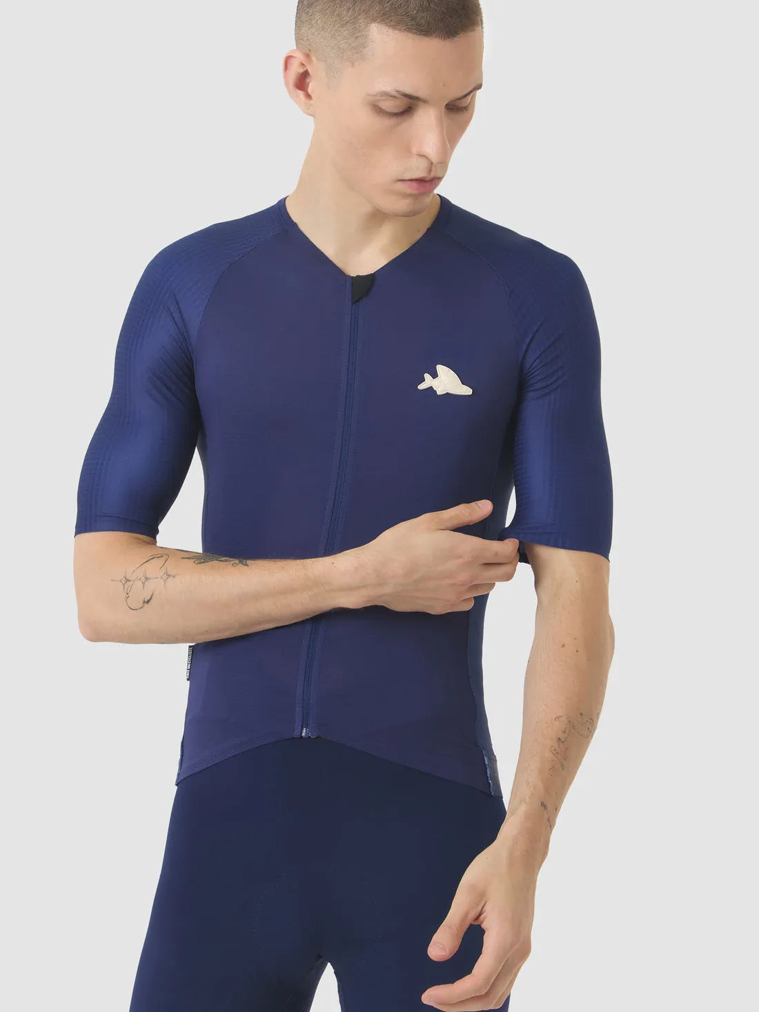 CAFE DU CYCLISTE Vinciane Super Light Jersey - Navy