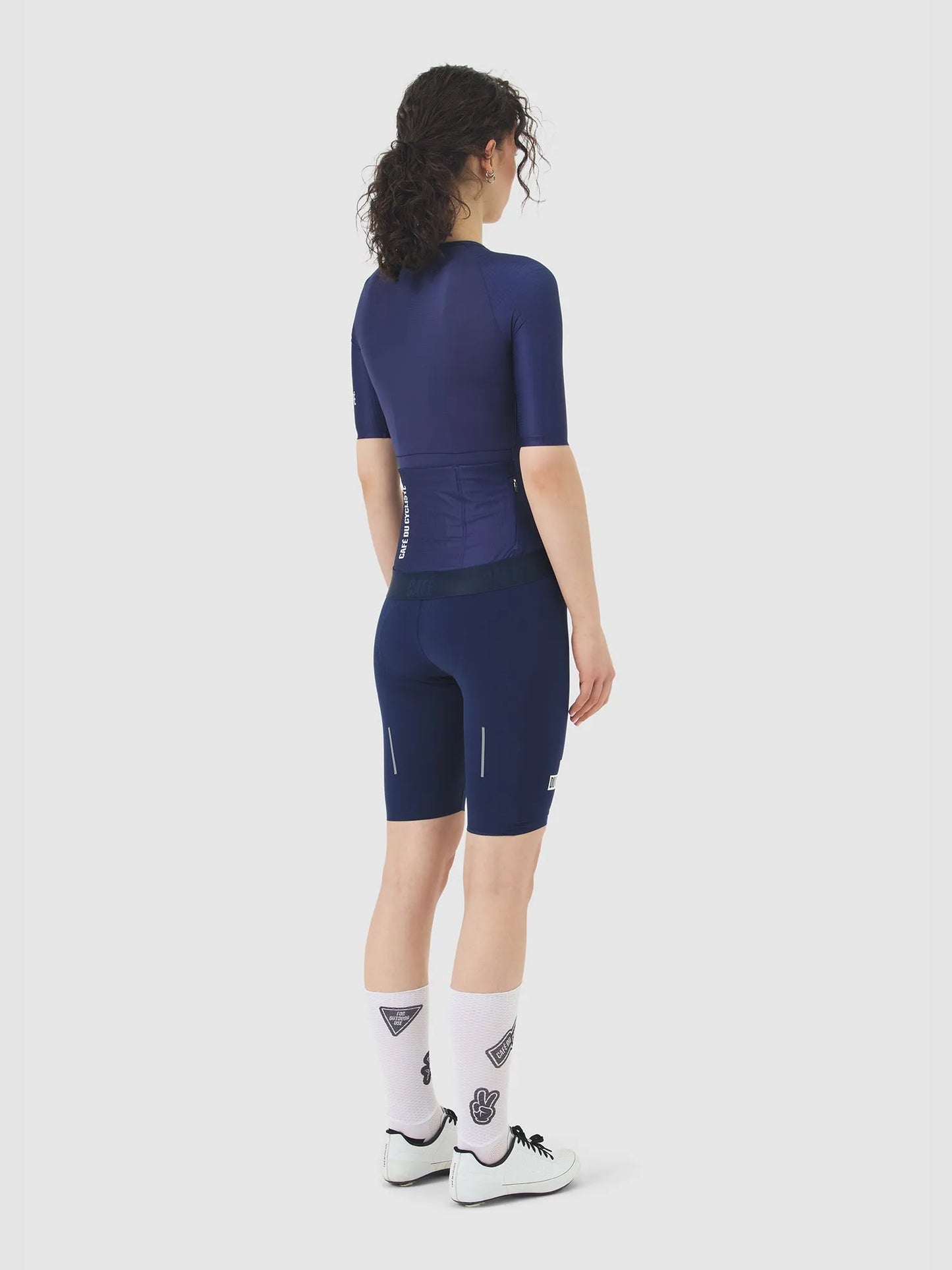 CAFE DU CYCLISTE Vinciane Super Light Women Jersey - Navy