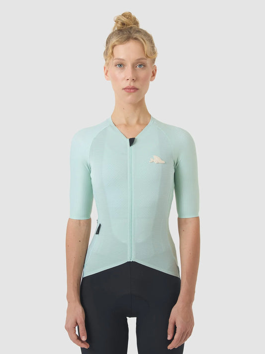 CAFE DU CYCLISTE Vinciane Superlight Women Jersey - Jadeite