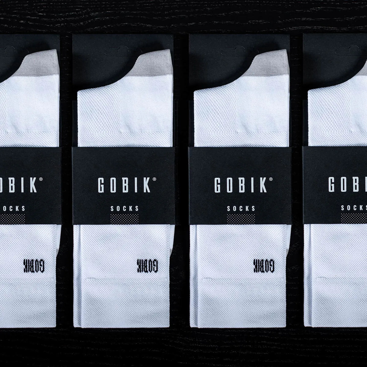 GOBIK IRO 2.0 UNISEX SKARPETY - BIAŁE LOGO