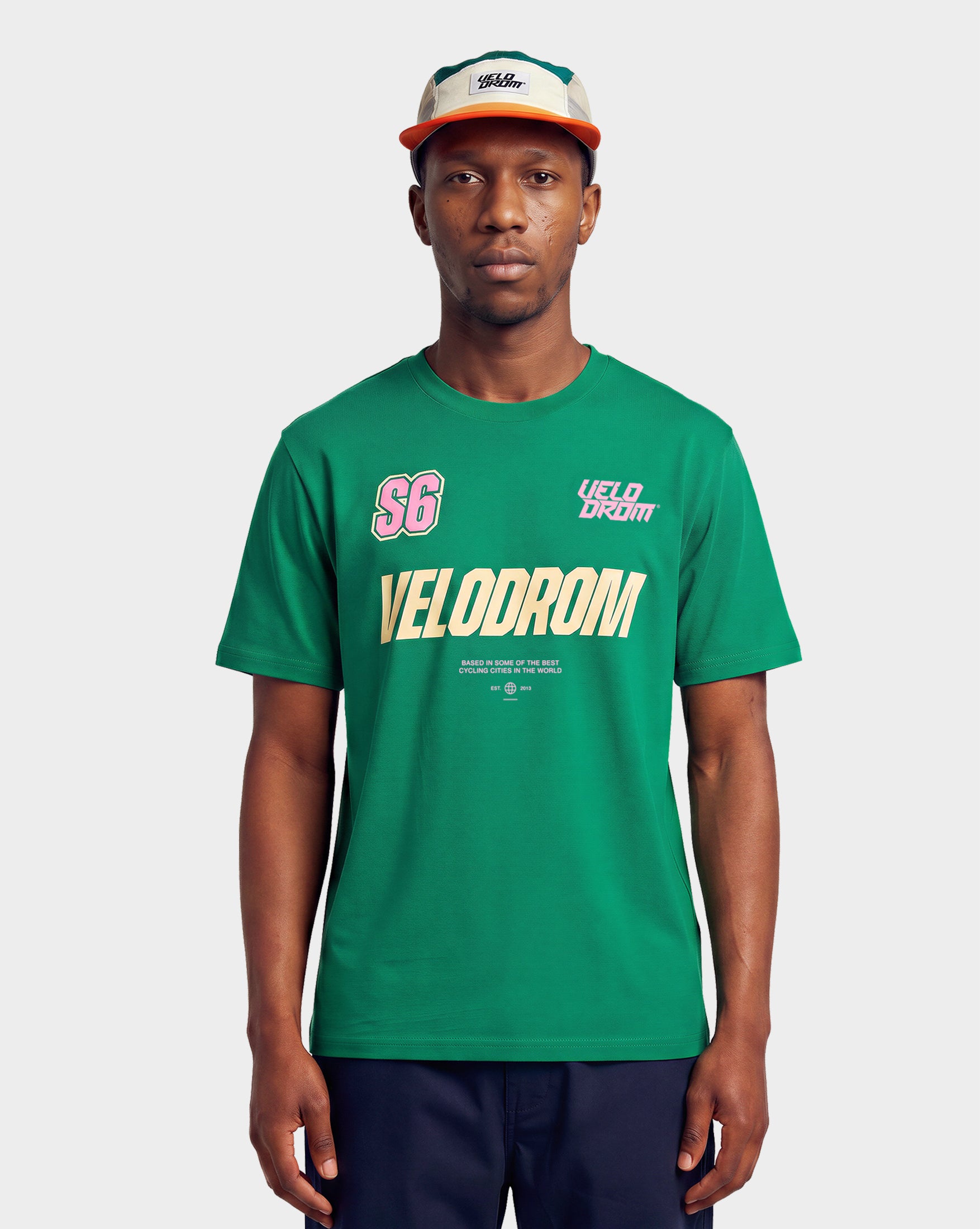 VELODROM Trail Panel Pet - Green/Grey/Orange