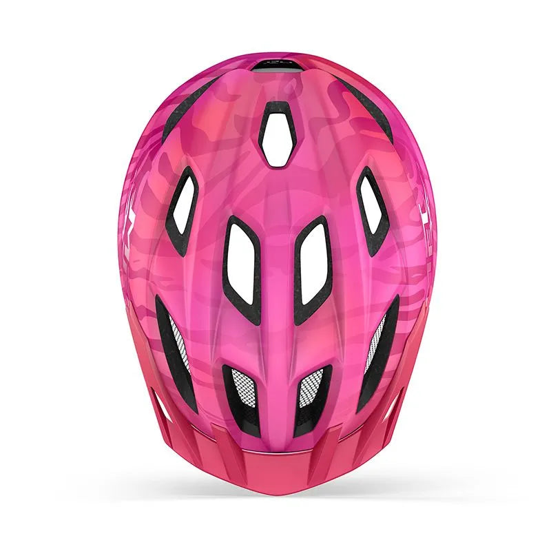 CASCO MET CRACKERJACK ROSA MATE TALLA UNICA 52-57