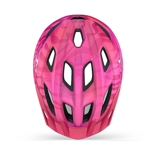 CASCO MET CRACKERJACK ROSA MATE TALLA UNICA 52-57