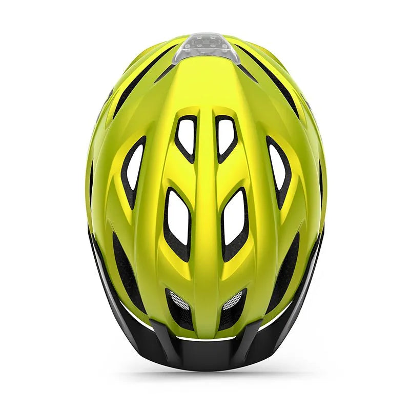CASCO MET CROSSOVER AMARILLO LIMA METALICO - MATE