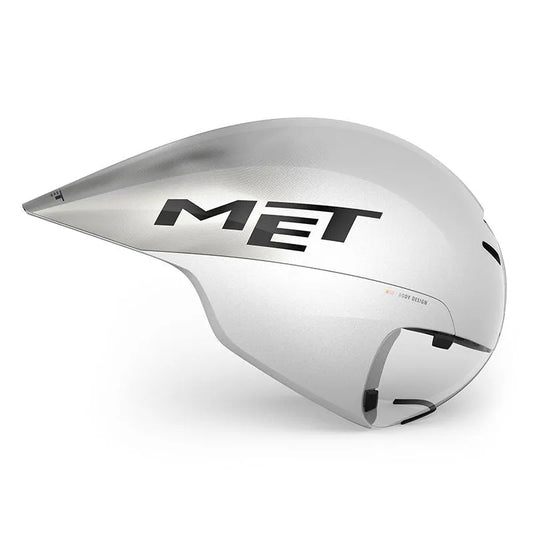 CASCO MET DRONE WIDE BODY II BLANCO METALICO - BRILLO