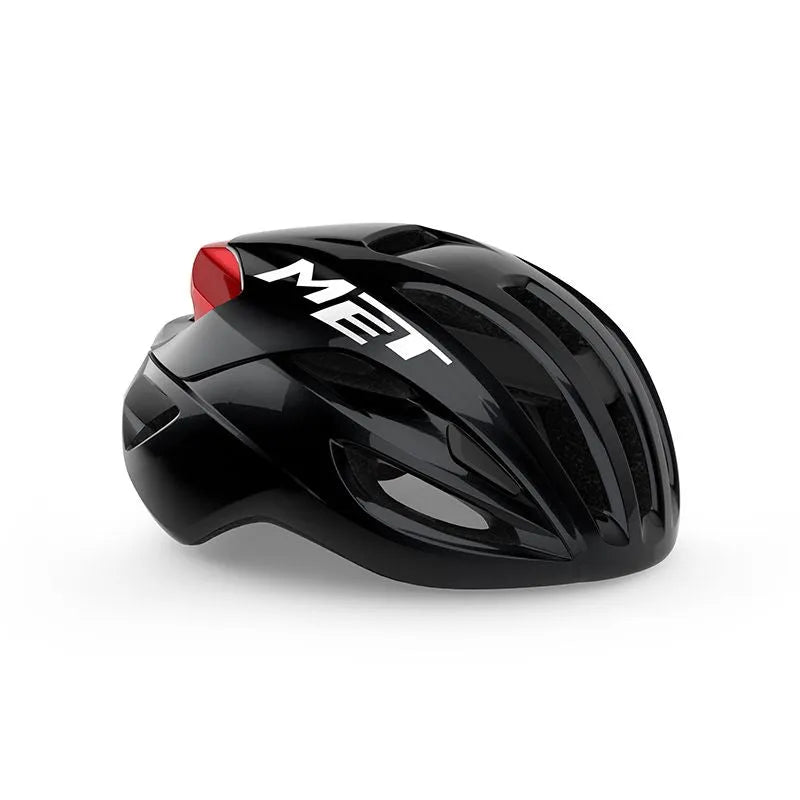 CASCO MET RIVALE MIPS NEGRO/ROJO - BRILLO