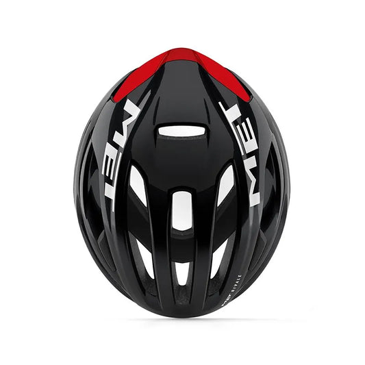 CASCO MET RIVALE MIPS NEGRO/ROJO - BRILLO