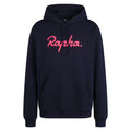 RAPHA HEAVYWEIGHT COTTON HOODIE - DARK NAVY/HIGH-VIS PINK