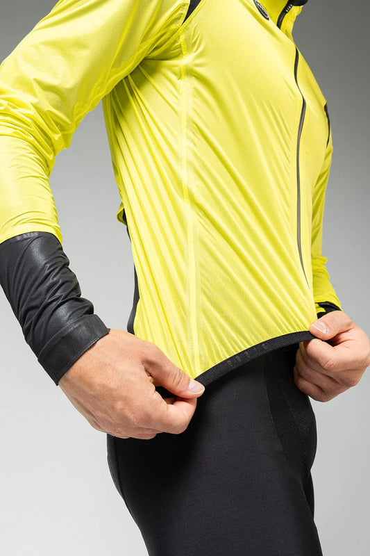 GOBIK PLUVIA UNISEX LEHKÁ CYKLISTICKÁ BUNDA PROTI DEŠTI - CITRONELL