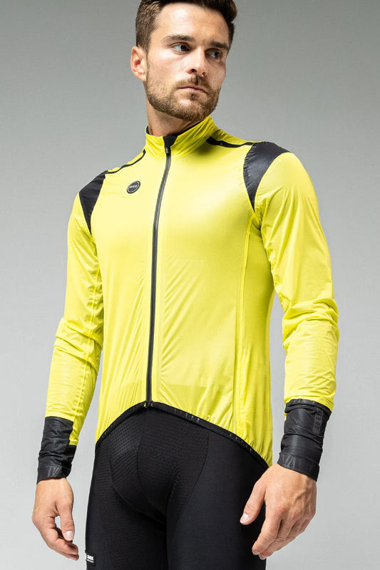 GOBIK PLUVIA UNISEX LEHKÁ CYKLISTICKÁ BUNDA PROTI DEŠTI - CITRONELL