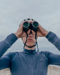 CAFÉ DU CYCLISTE Charlie Long Sleeve Jersey - Custom Dye Navy