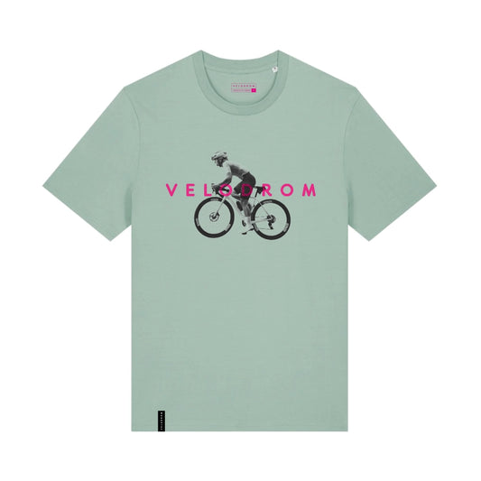 VELODROM VCC Casual Tshirt Cyclist - Aloe Green
