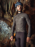 CAFÉ DU CYCLISTE Charlie Merveilles Long Sleeve Jersey - Red Moss on Carob