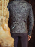 CAFÉ DU CYCLISTE Charlie Merveilles Long Sleeve Jersey - Red Moss on Carob
