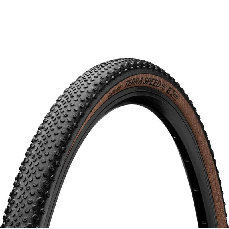 CONTINENTAL Terra Speed Protection Tubeless Ready Gravel Tyre - Black/Brown