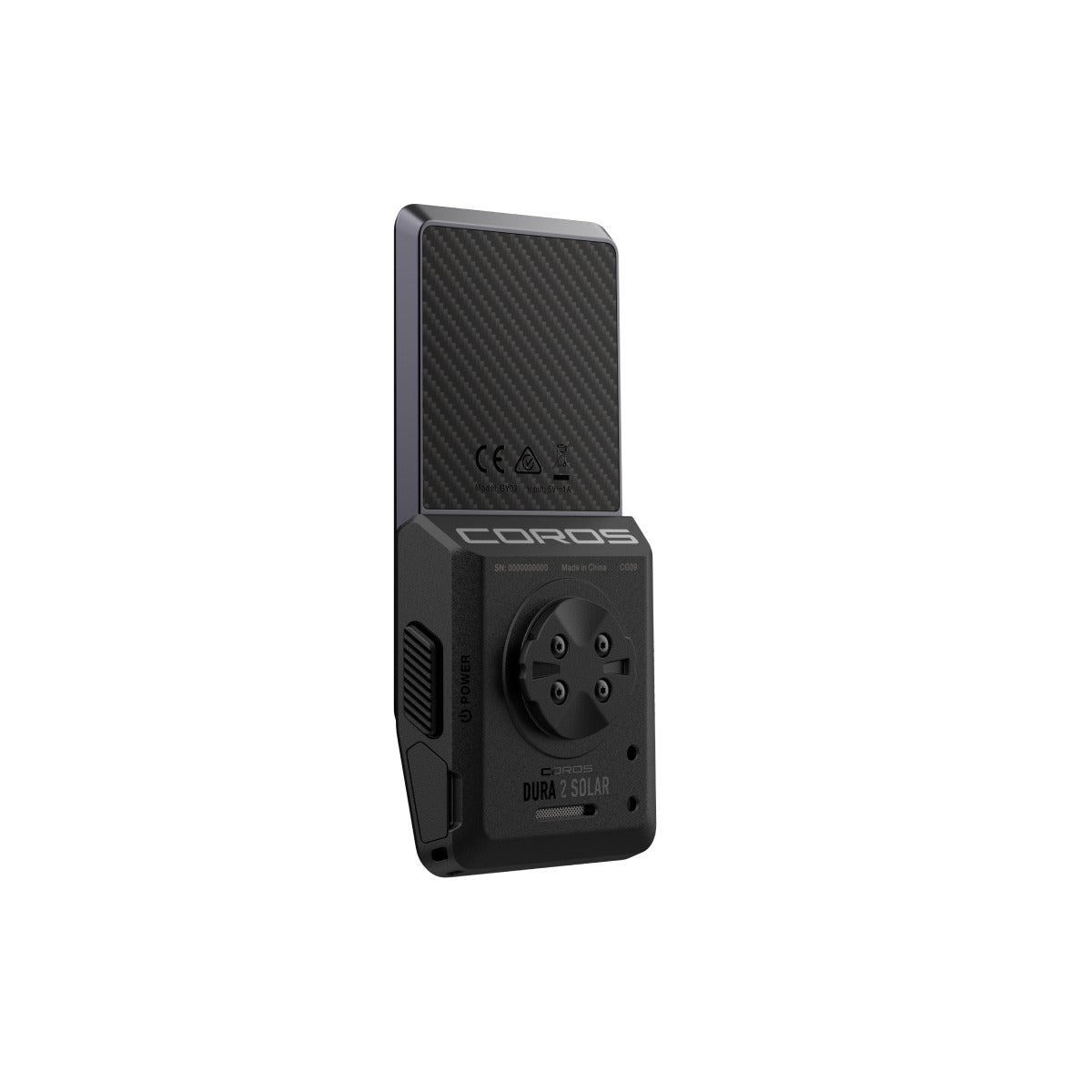 COROS DURA 2 SOLAR GPS BIKE COMPUTER + STANDARD MOUNT - BLACK