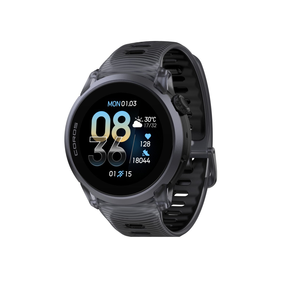 COROS PACE 4 ALUMINIUM GPS SPORT WATCH SILICONE - BLACK CRYSTAL