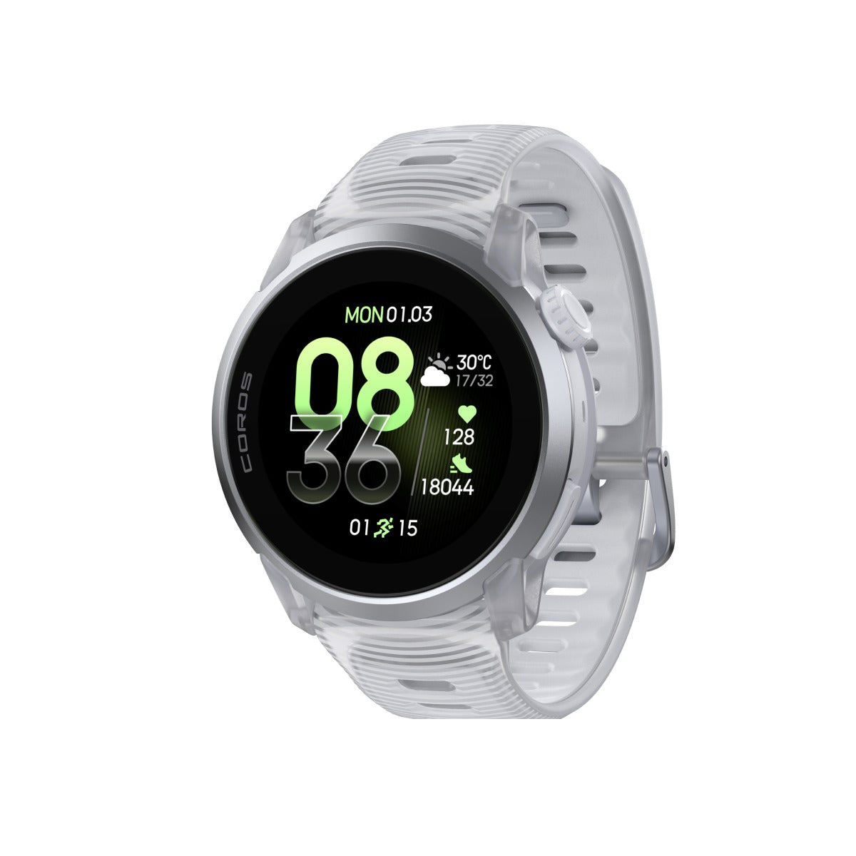 COROS PACE 4 ALUMINIUM GPS SPORT WATCH SILICONE - CLOUD WHITE