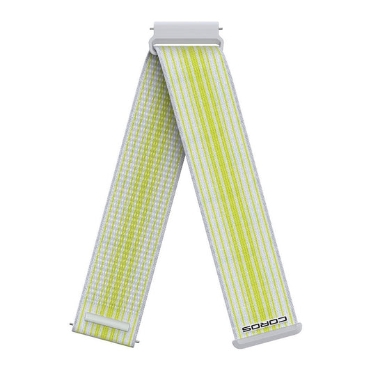 COROS PACE 4 NYLON BAND 22MM - STRIPED WHITE - LONG