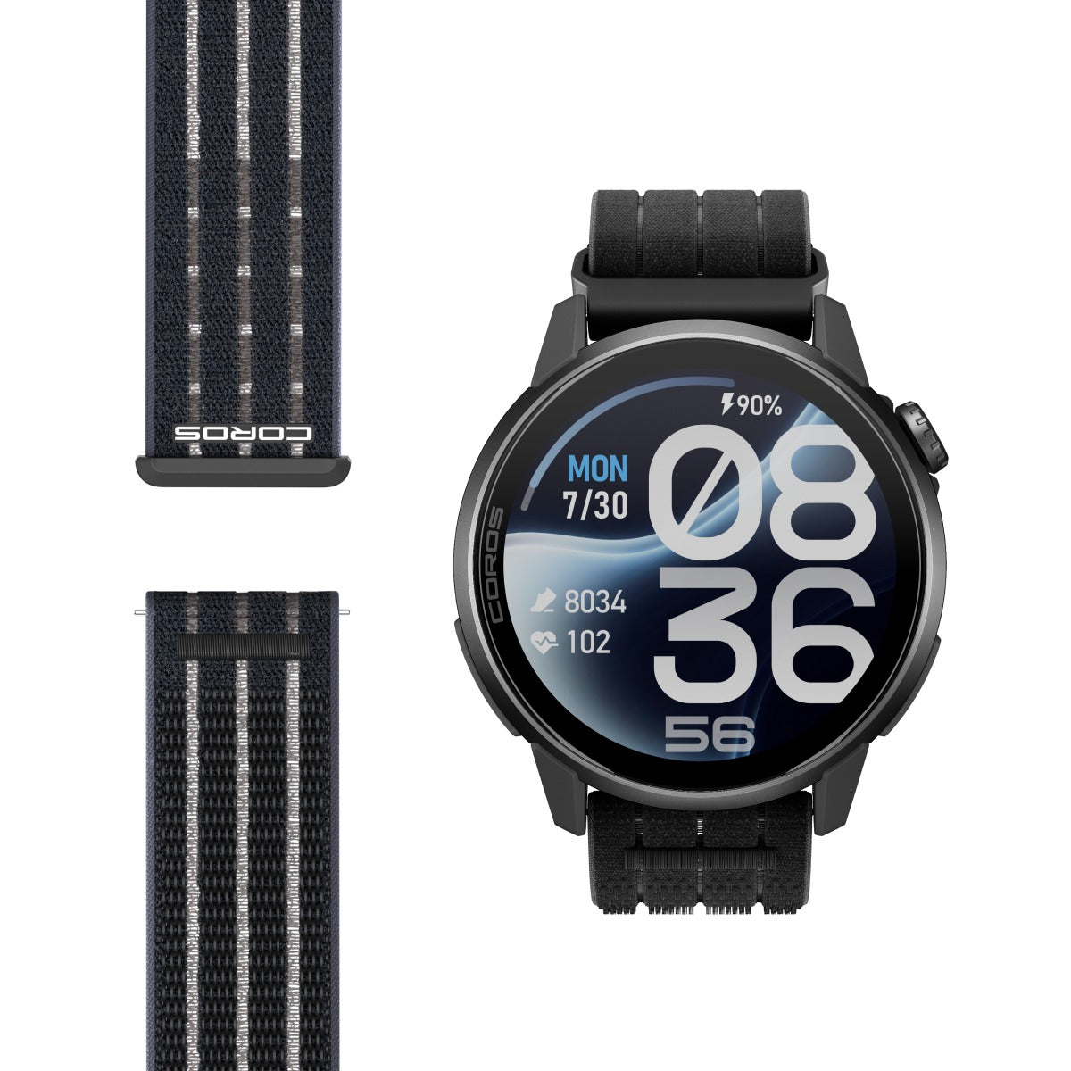 COROS PACE 4 PRO GPS SPORT WATCH NYLON - BLACK