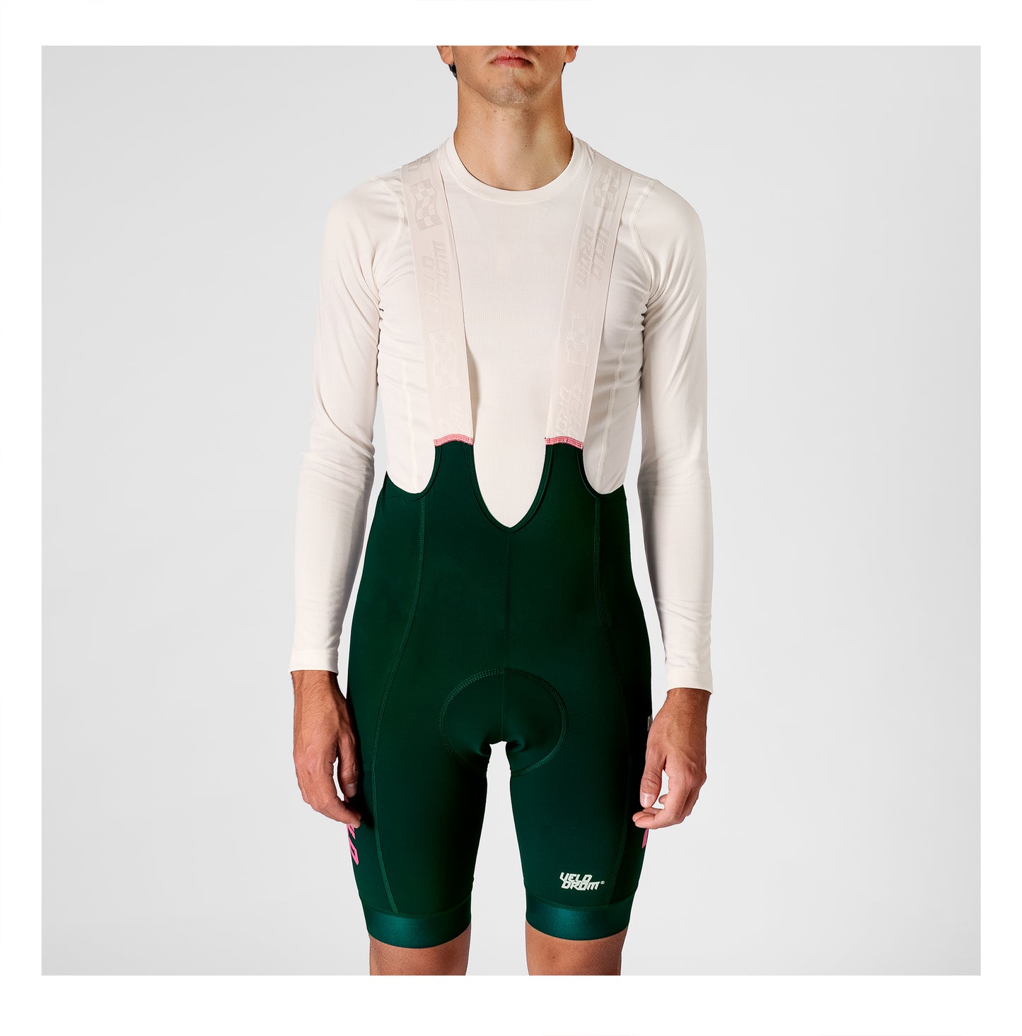 VELODROM Raceday 3.0 Cargo Culotte amb tirants - Pine Green/Pink