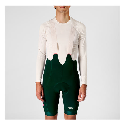 VELODROM Raceday 3.0 Cargo Fietsbroek - Pine Green/Pink
