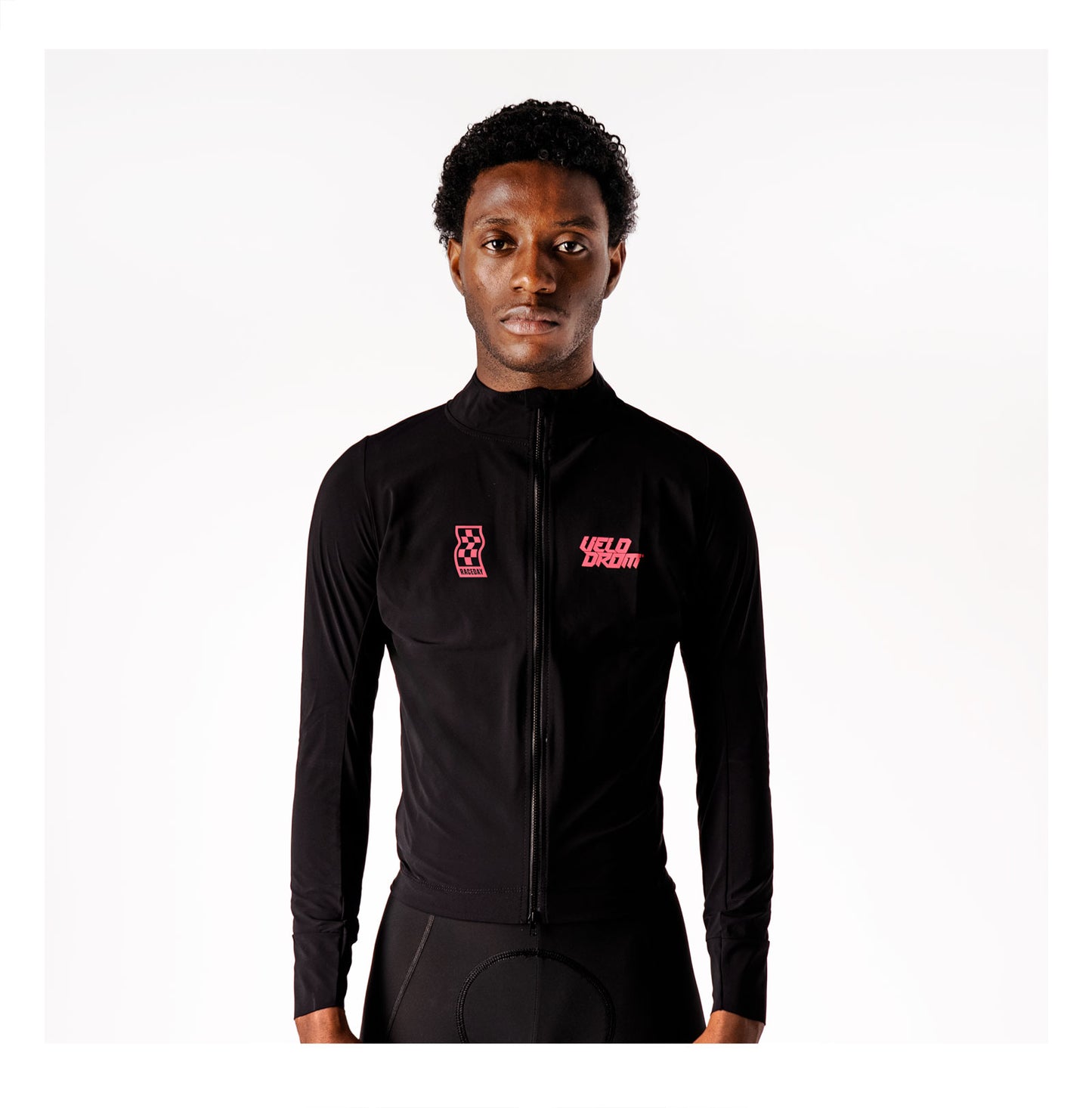 VELODROM RaceDay Light Jacket 3.0 - Black/Fade Pink