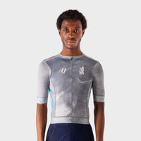 VELODROM RaceDay Txtr 3.0 Cycling Jersey - Grey/Light Blue