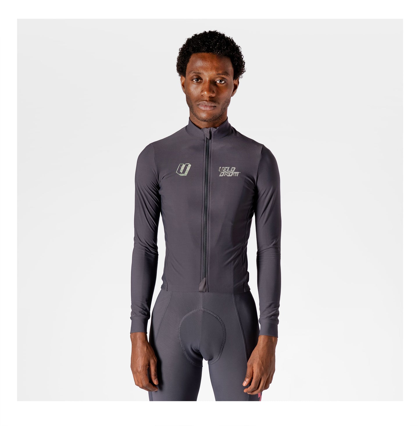 VELODROM RaceDay 3.0 Thermal Txtr Maillot manches longues - Grey/Stone Graphic