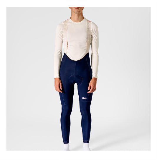 VELODROM RaceDay 3.0 Thermal Cargo Bib Tights - Navy/White