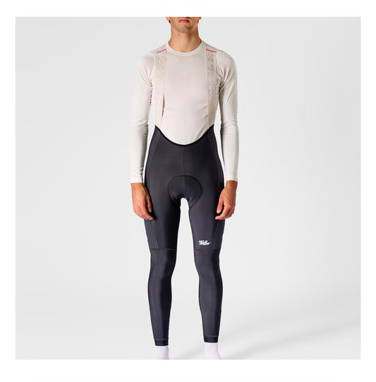 VELODROM RaceDay 3.0 Thermal Cargo Bib Tights  - Grey/White