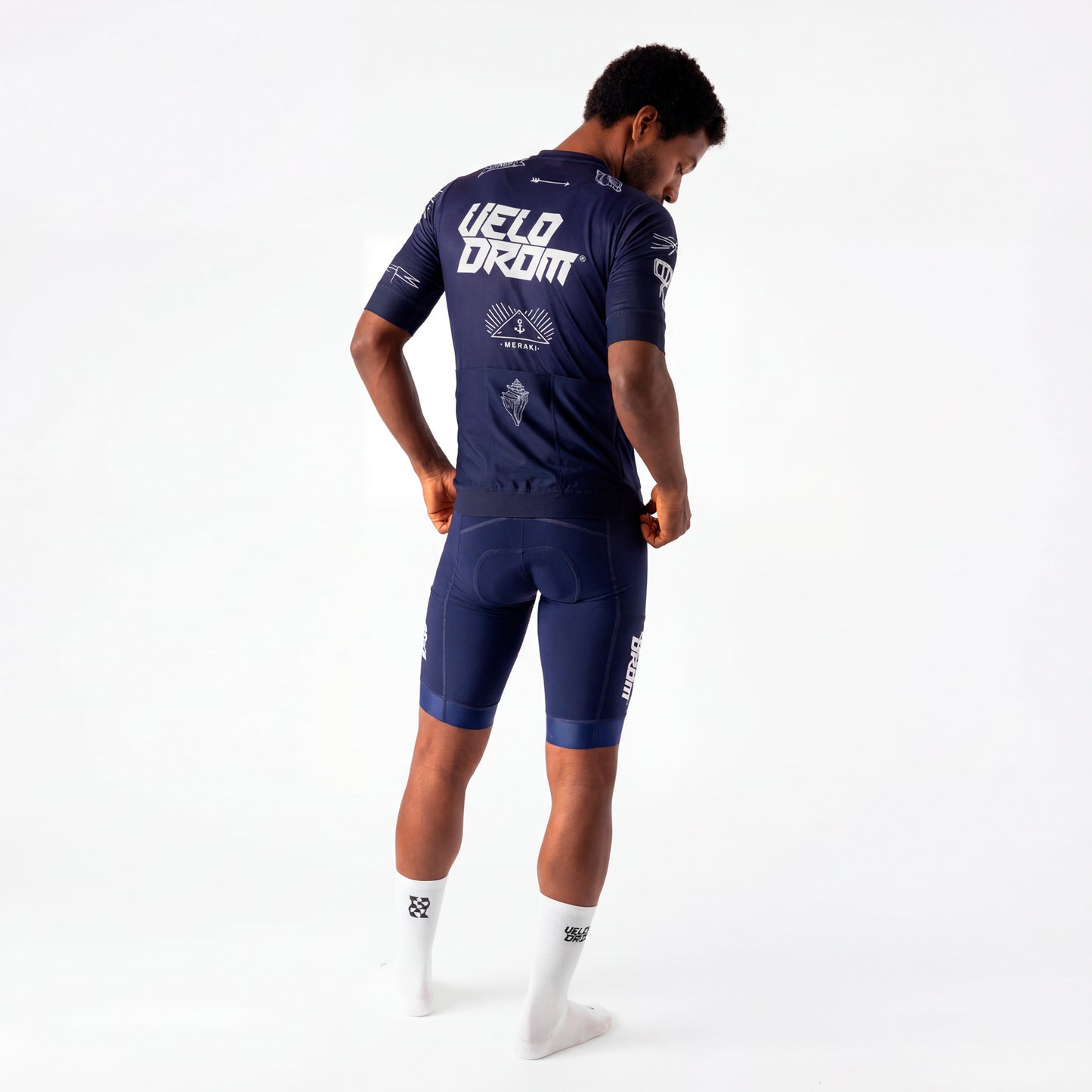 VELODROM RaceDay x Meraki Colab Cycling Jersey - Navy