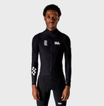 VELODROM Raceday 3.0 Thermal Fietsshirt lange mouwen - Zwart/Wit