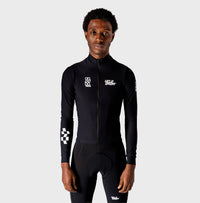 VELODROM Raceday 3.0 Thermal Long Sleeve Jersey - Black/White