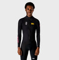 VELODROM RaceDay 3.0 Thermal Xperiment Màniga llarga Maillot - Negre/Yellow/Pink