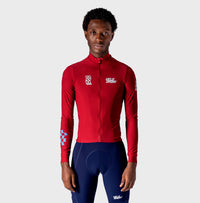 VELODROM RaceDay 3.0 Thermal Long Sleeve Jersey - Burgundy