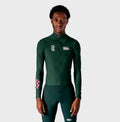 VELODROM RaceDay 3.0 Thermal Fietsshirt lange mouwen - Pine Groove/Wit