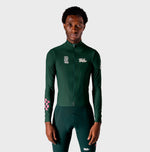 VELODROM RaceDay 3.0 Thermal Fietsshirt lange mouwen - Pine Groove/Wit
