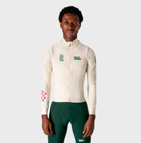 VELODROM RaceDay 3.0 Thermal Long Sleeve Jersey - Off White/Teal