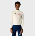 VELODROM RaceDay 3.0 Thermal Xperiment Long Sleeve Jersey - Off White/Pink/Yellow
