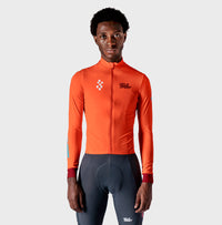 VELODROM RaceDay 3.0 Thermal Xperiment Long Sleeve Jersey - Vivid Orange