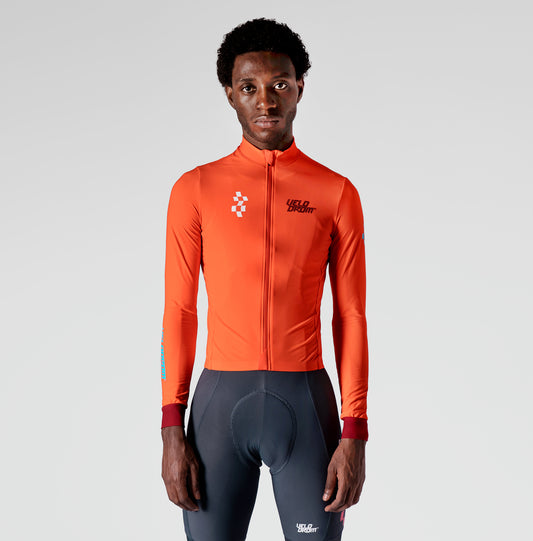 VELODROM RaceDay 3.0 Thermal Xperiment Maillot Ciclismo Manga Larga - Vivid Orange