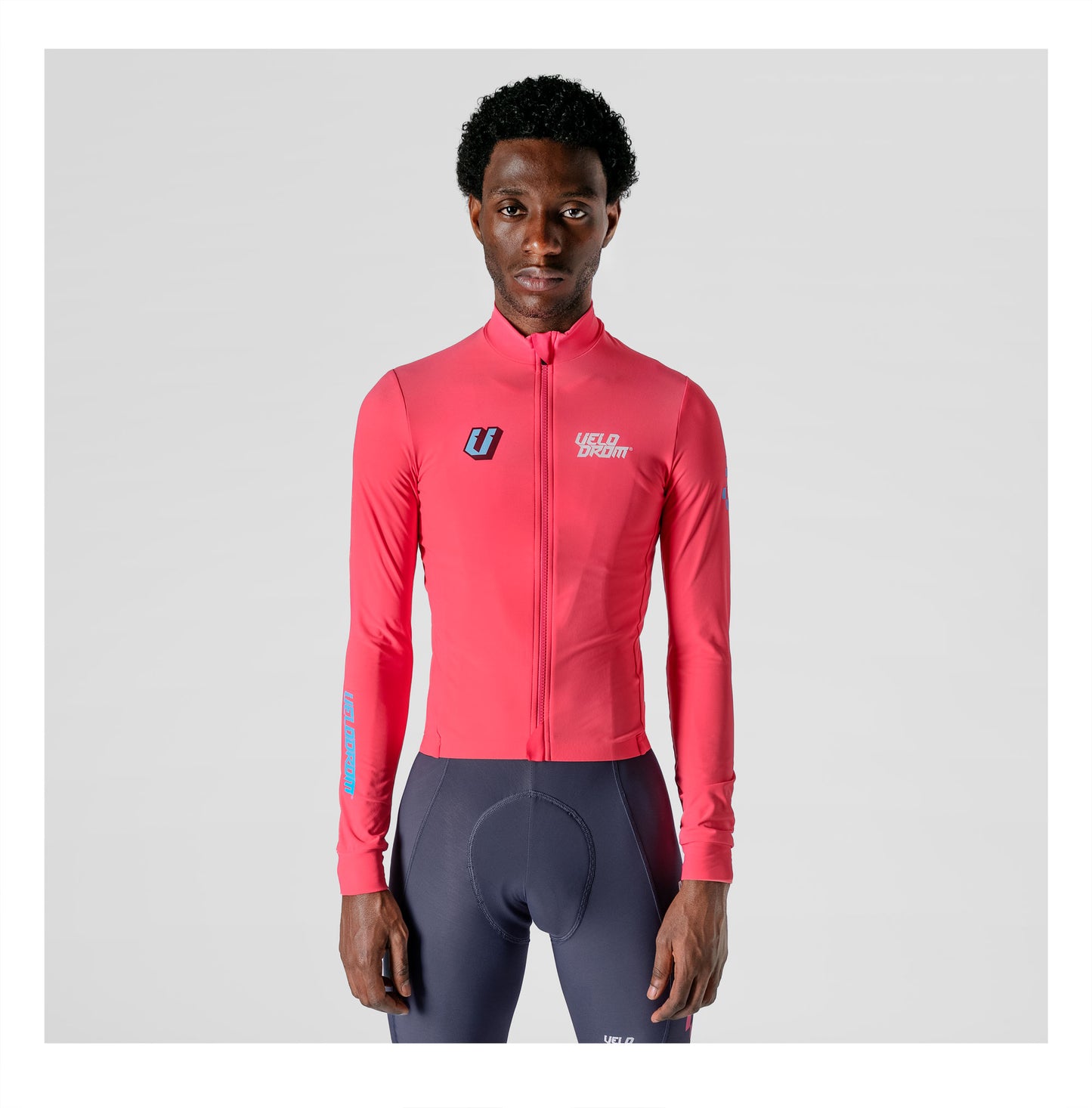VELODROM RaceDay 3.0 Thermal Xperiment Maglia da ciclismo a manica lunga - Fluor Pink
